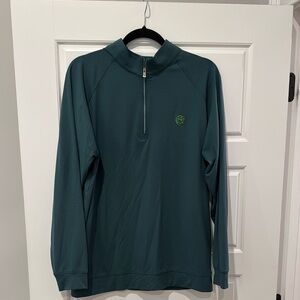 NWOT Masters Clubhouse Green Half-Zip Pullover